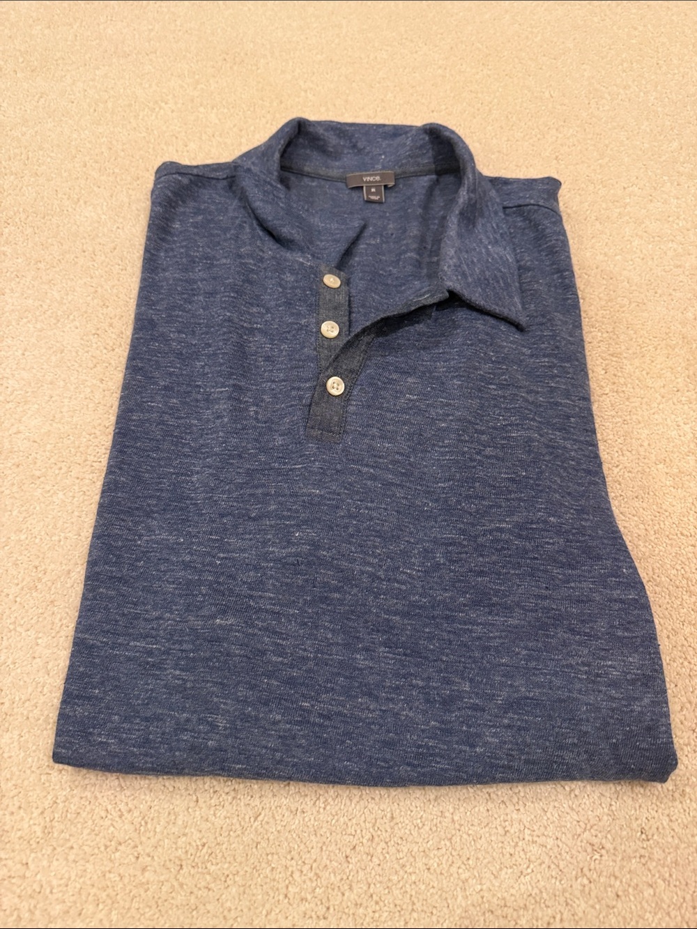 Vince Linen Polo Shirt